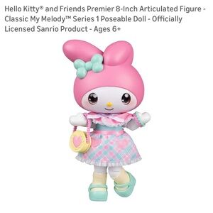 Sanrio My Melody Doll with Pink and Mint Outfit